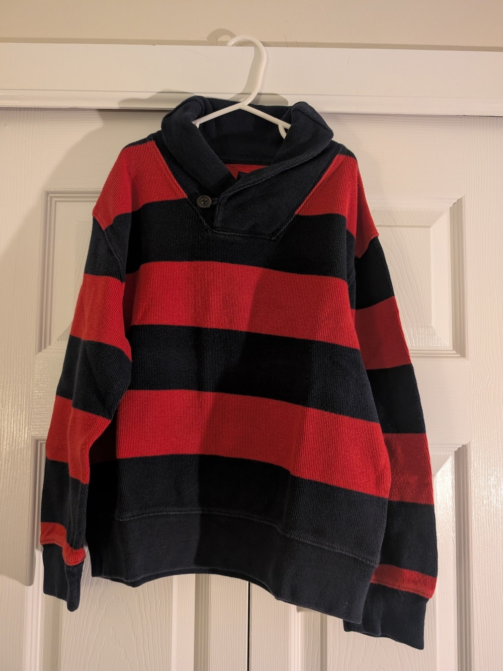 GapKids boy's Red & Navy Striped Sweater